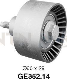 SNR GE352.14 - Deflection / Guide Pulley, timing belt www.parts5.com