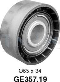 SNR GE357.19 - Deflection / Guide Pulley, timing belt www.parts5.com