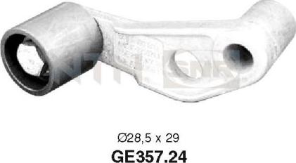 SNR GE357.24 - Szíjtárcsa / vezetőgörgő, fogasszíj www.parts5.com