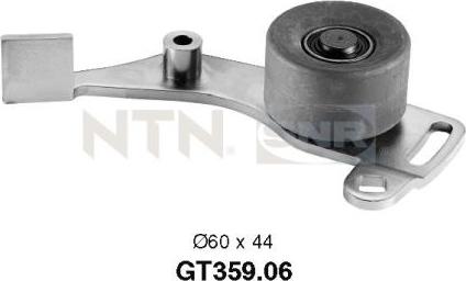 SNR GT359.06 - Rolka napinacza, pasek rozrządu www.parts5.com