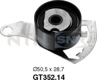 SNR GT352.14 - Tensioner Pulley, timing belt parts5.com