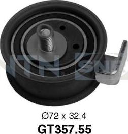 SNR GT357.55 - Натяжной ролик, ремень ГРМ www.parts5.com