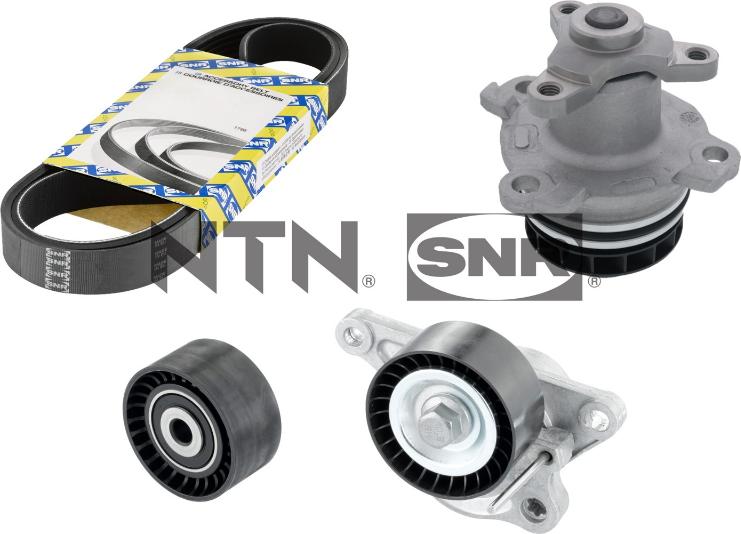 SNR KAP855.180 - Водяной насос + комплект ручейковых ремней www.parts5.com