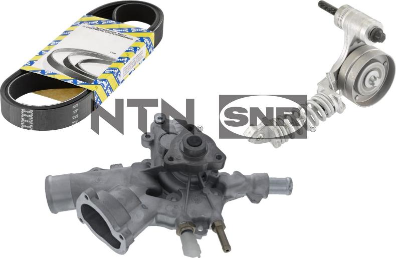 SNR KAP853.020 - Pompa apa + Set curea transmisie cu caneluri www.parts5.com