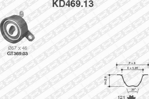 SNR KD469.13 - Timing Belt Set www.parts5.com