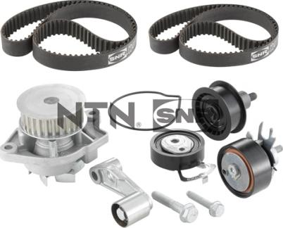 SNR KDP457.250 - Pompa wodna + zestaw paska rozrządu www.parts5.com