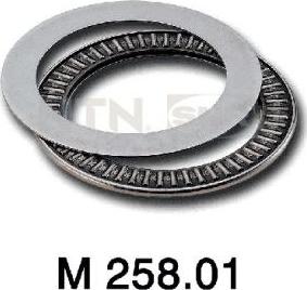 SNR M258.01 - Rolling Bearing, suspension strut support mounting www.parts5.com