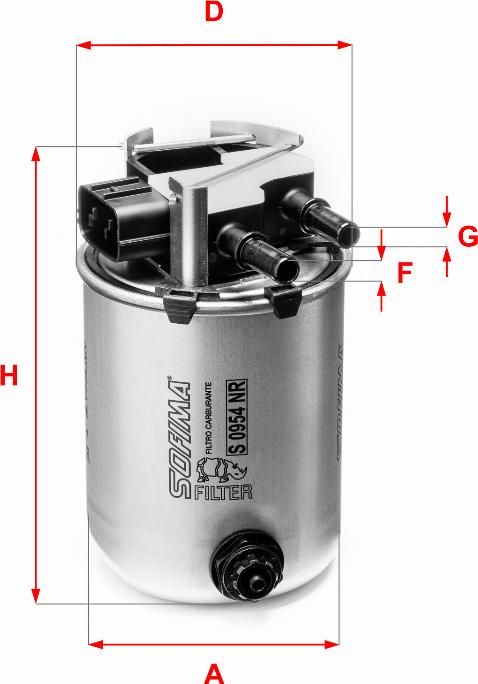 Sofima S 0954 NR - Filtru combustibil www.parts5.com