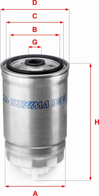 Sofima S 8501 NR - Filter goriva www.parts5.com