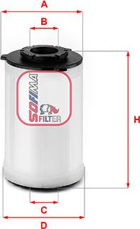 Sofima S3H2ONE - Fuel filter www.parts5.com