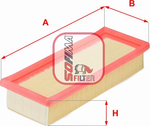 Sofima S 2310 A - Filtr powietrza www.parts5.com