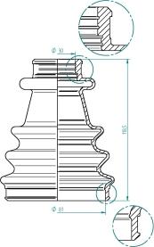 Spidan 190977 - Bellow, drive shaft www.parts5.com