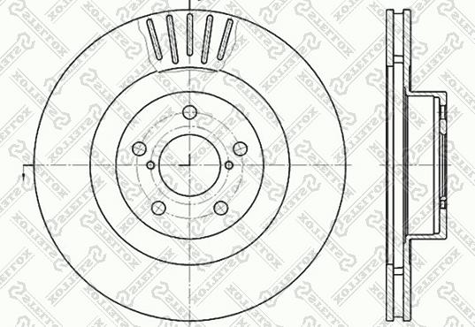 Delphi BG3413 - Δισκόπλακα www.parts5.com