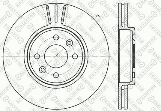 Kamoka 1032248 - Тормозной диск www.parts5.com