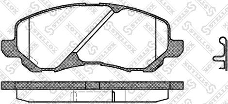 DJ Parts BP1151 - Kit de plaquettes de frein, frein à disque www.parts5.com