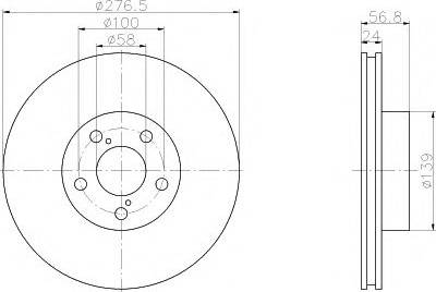 Subaru 26300AE091 - Disc frana www.parts5.com