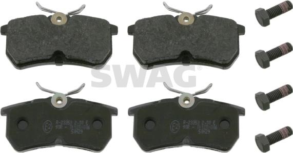 Swag 50 91 6167 - Kit de plaquettes de frein, frein à disque www.parts5.com