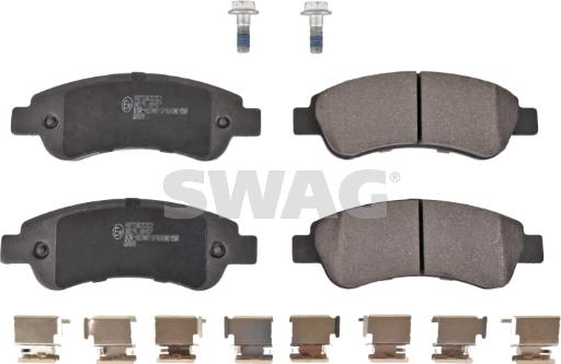 Swag 62 91 6814 - Тормозные колодки, дисковые, комплект www.parts5.com