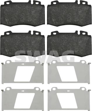 Swag 10 91 6454 - Brake Pad Set, disc brake www.parts5.com