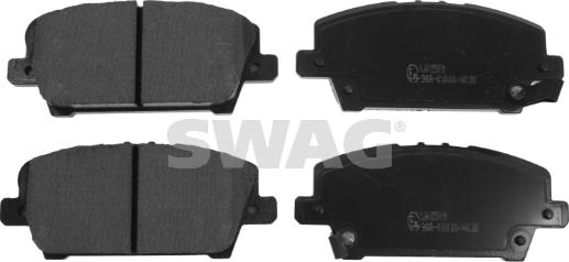 Swag 85 91 6802 - Комплект спирачно феродо, дискови спирачки www.parts5.com