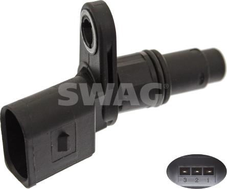 Swag 30 94 4360 - Sensor, posición arbol de levas parts5.com