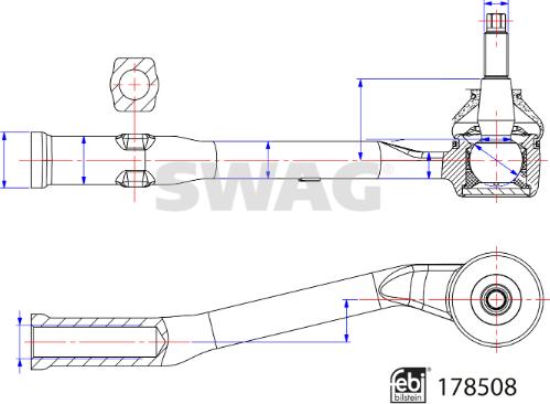 Swag 33 10 4562 - Uzun rot kafası www.parts5.com