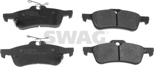 Swag 33 10 7258 - Brake Pad Set, disc brake www.parts5.com