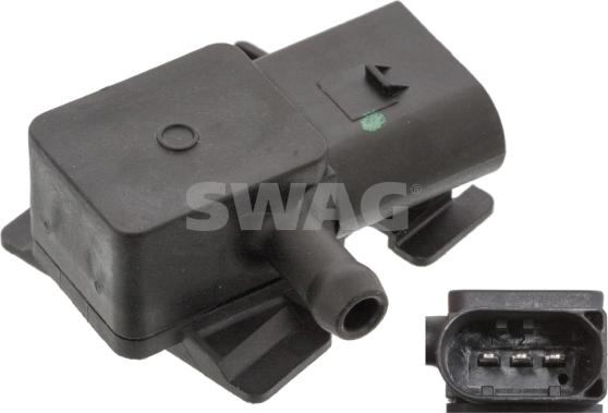 Swag 20 94 7155 - Sensor, exhaust pressure parts5.com