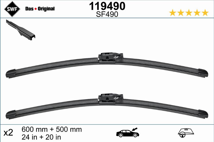 SWF 119490 - Wiper Blade www.parts5.com