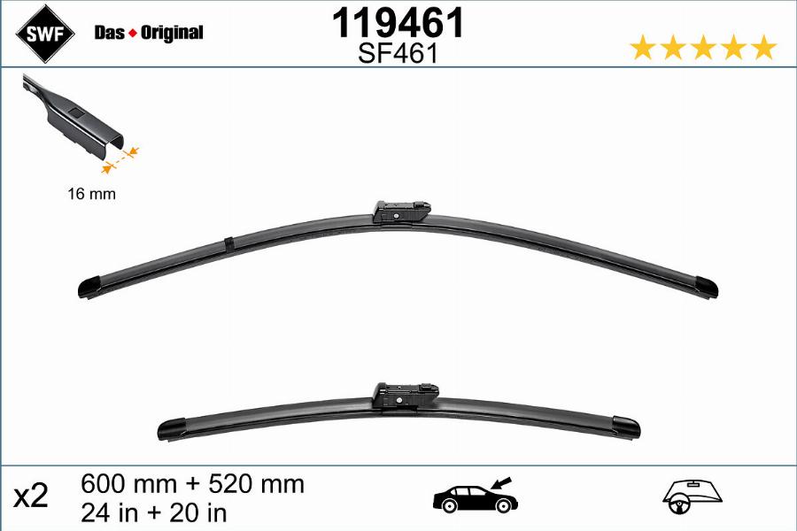 SWF 119461 - Wiper Blade www.parts5.com