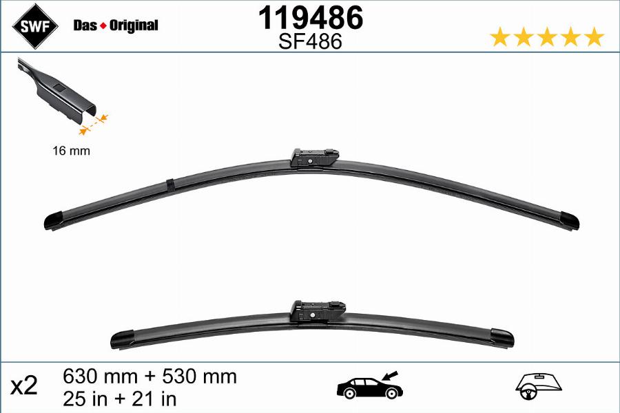 SWF 119486 - Wiper Blade www.parts5.com