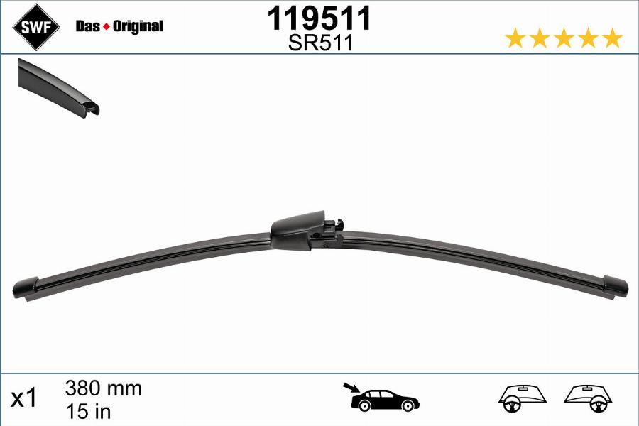 SWF 119511 - Wiper Blade www.parts5.com