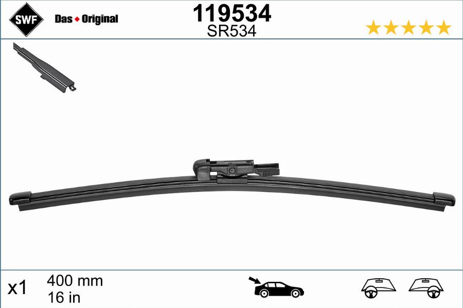 SWF 119534 - Wiper Blade www.parts5.com