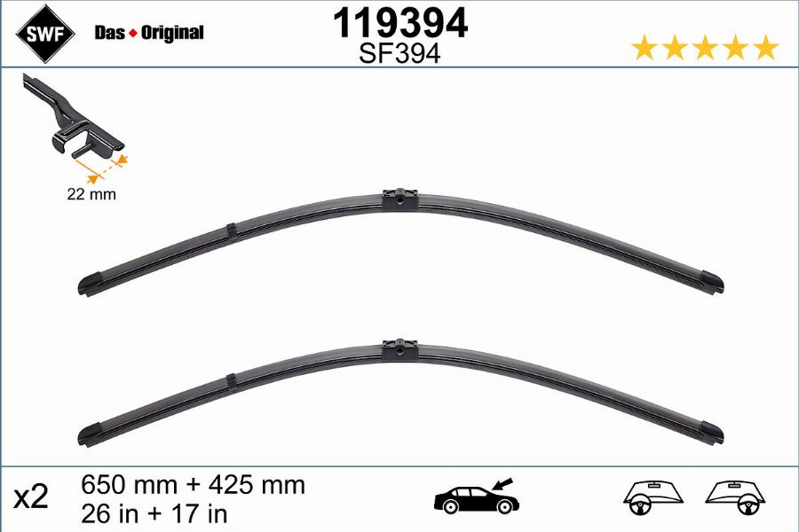 SWF 119394 - Wiper Blade parts5.com