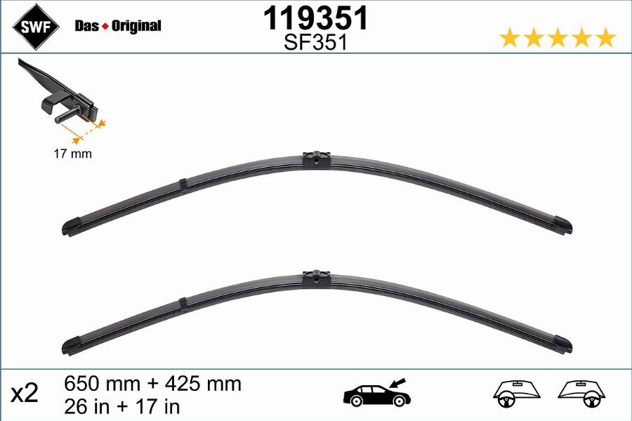 SWF 119351 - Wiper Blade www.parts5.com