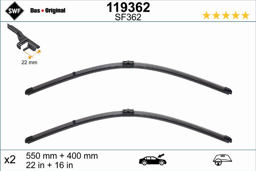 SWF 119362 - Wiper Blade www.parts5.com