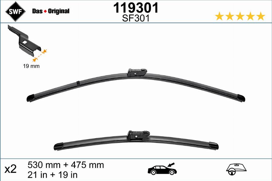 SWF 119301 - Wiper Blade www.parts5.com