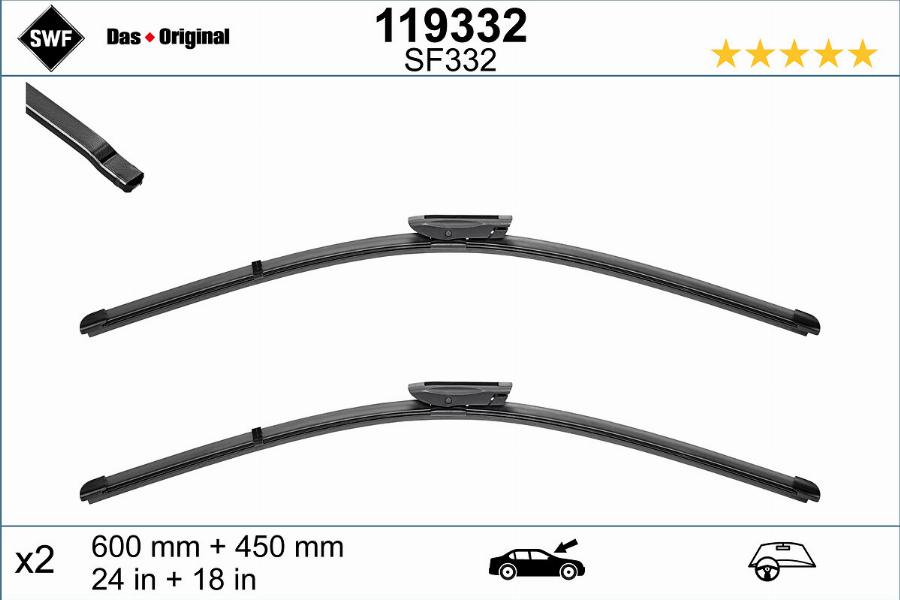 SWF 119332 - Wiper Blade www.parts5.com