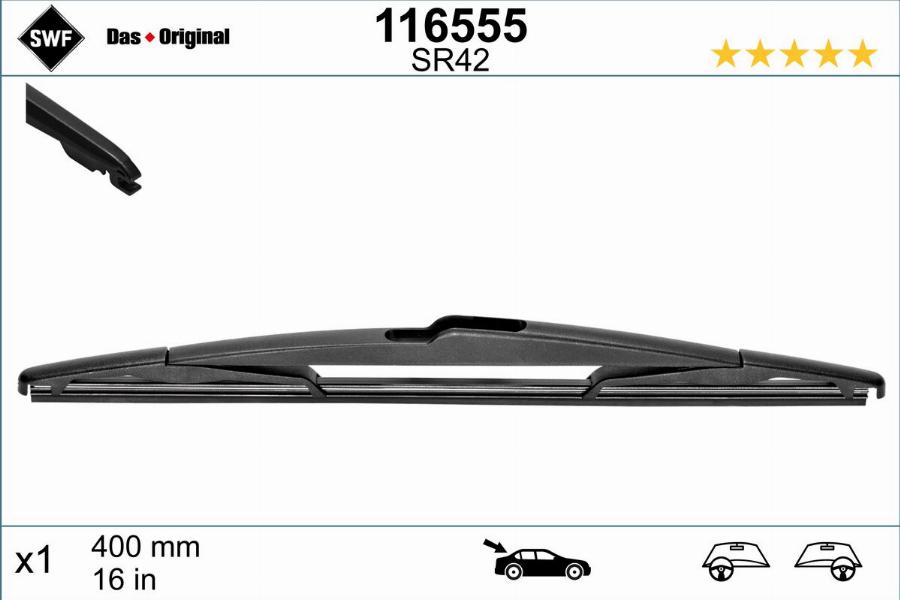 SWF 116555 - Wiper Blade www.parts5.com