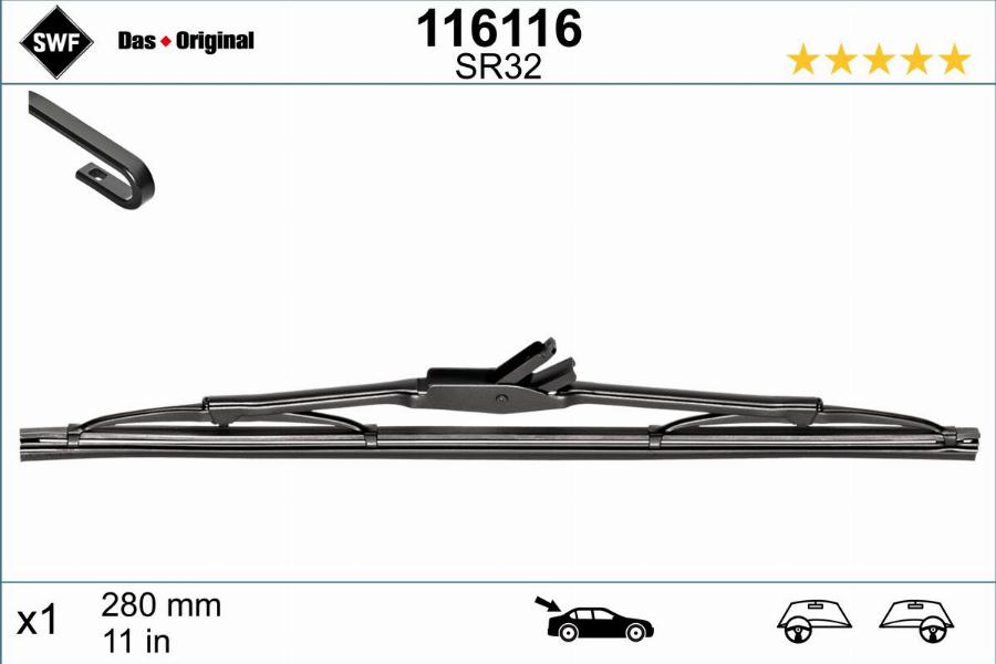 SWF 116116 - Wiper Blade www.parts5.com