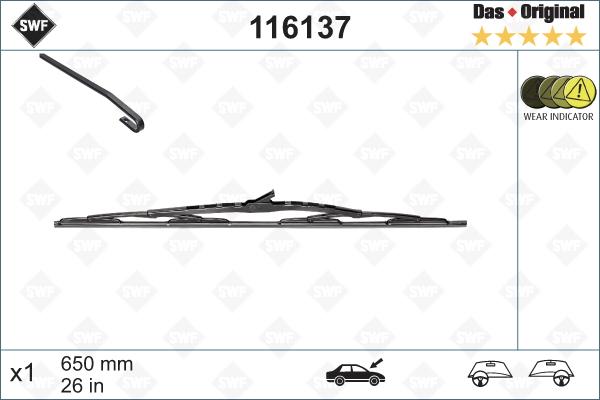 SWF 116137 - Lamela stergator www.parts5.com