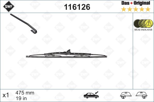 SWF 116126 - Lamela stergator www.parts5.com