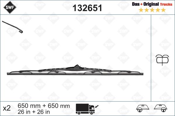 SWF 132651 - Lamela stergator www.parts5.com