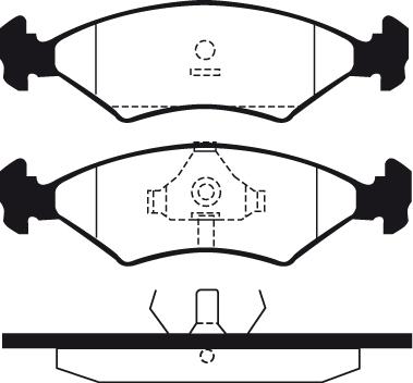 Remsa 0119.00 - Тормозные колодки, дисковые, комплект www.parts5.com