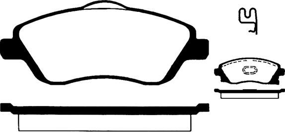 RENAULT 86 71 016 660 - Brake Pad Set, disc brake www.parts5.com