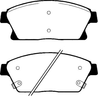 ADVICS-SEA L1N007T - Комплект спирачно феродо, дискови спирачки www.parts5.com