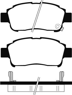 GMC 2334803 - Set placute frana,frana disc www.parts5.com