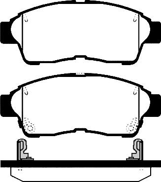 AISIN SN645P - Fékbetétkészlet, tárcsafék www.parts5.com