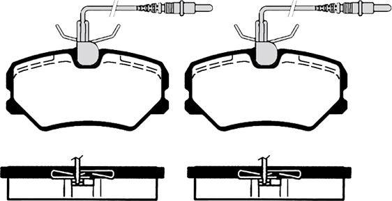 TRUPART TBP144 - Set placute frana,frana disc www.parts5.com