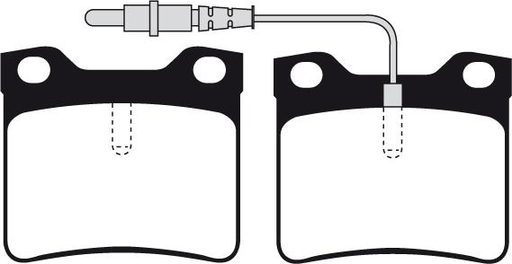 BETTAPARTS BDP619 - Set placute frana,frana disc www.parts5.com